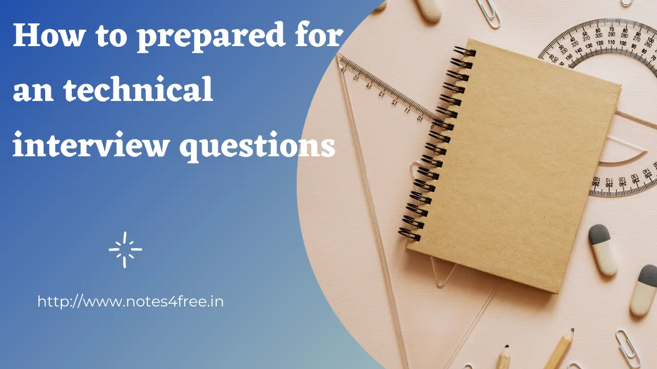 How to prepared for an technical interview questions
