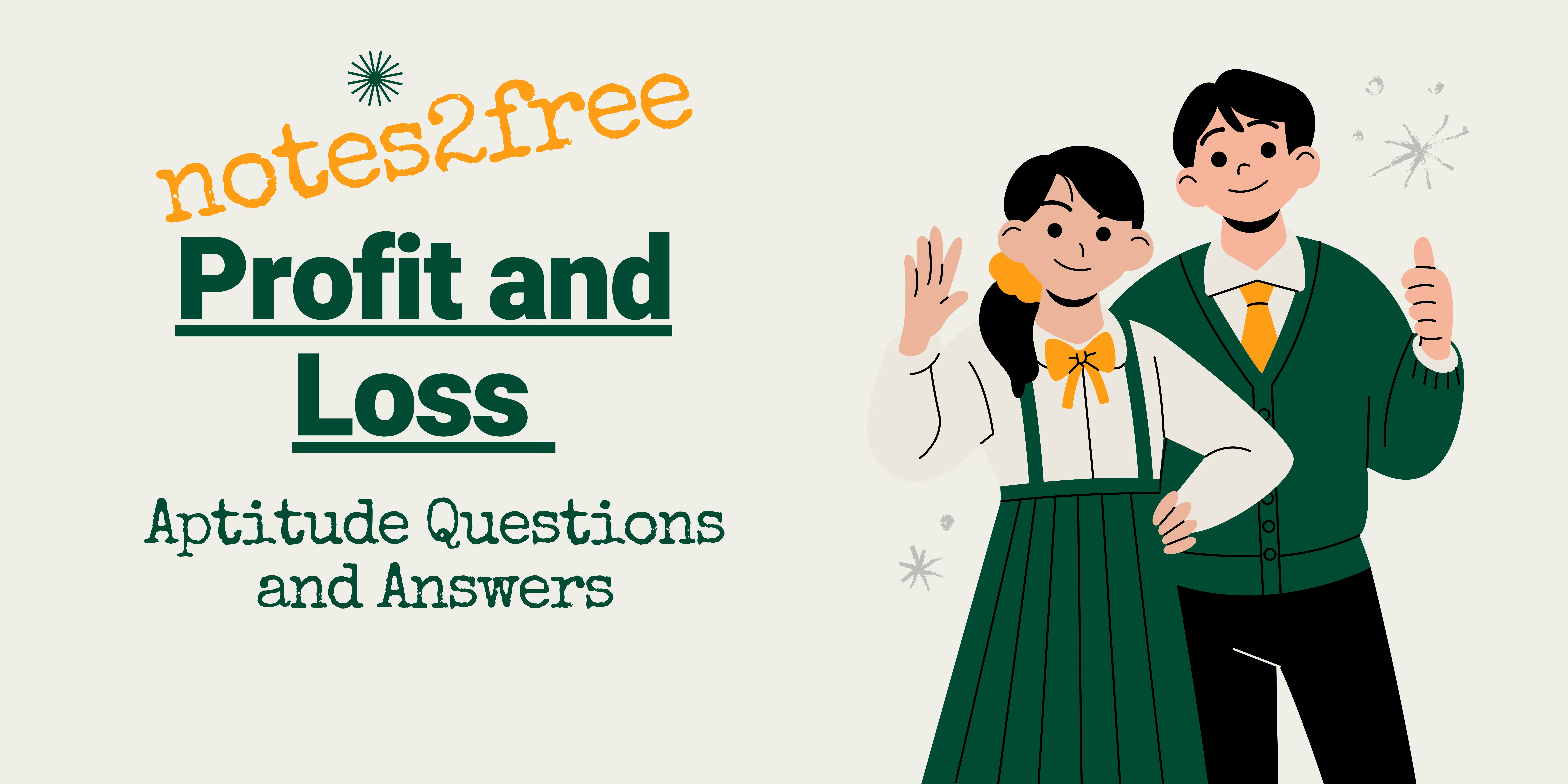 Profit and Loss Aptitude Questions and Answers