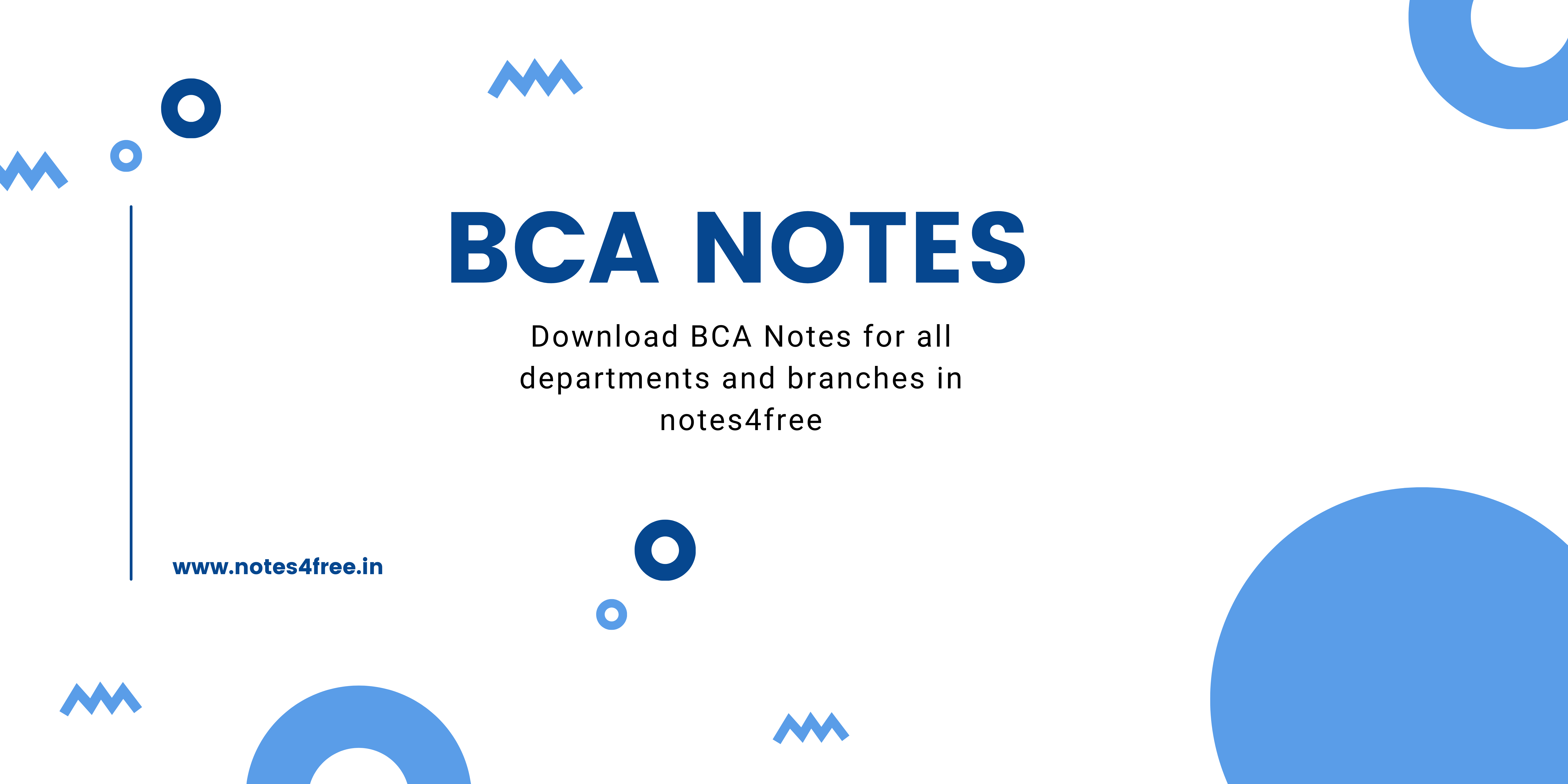  BCA notes on
        4th SEM        BCA 2nd Year notes 